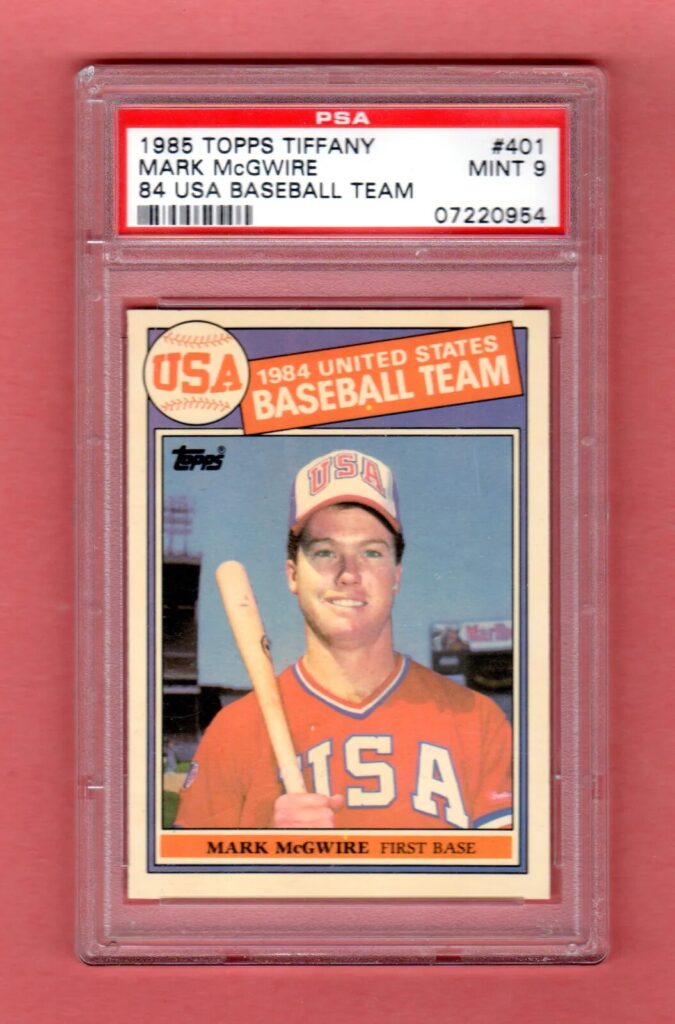 Mark McGwire:  1985 Topps Tiffany Factory Set With Traded Series Mark Mcgwire Rookie Card Rc