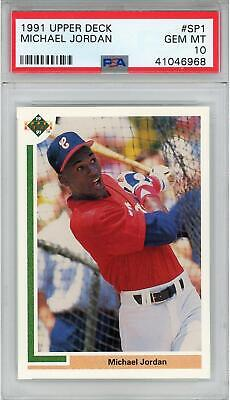 Michael Jordan Chicago White Sox 1991 Upper Deck Baseball Card #SP1 PSA 10