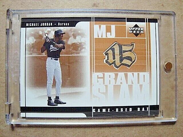 2001 Michael Jordan Upper Deck Game-Used Batting Glove Card CSG Mint 9 #081/100