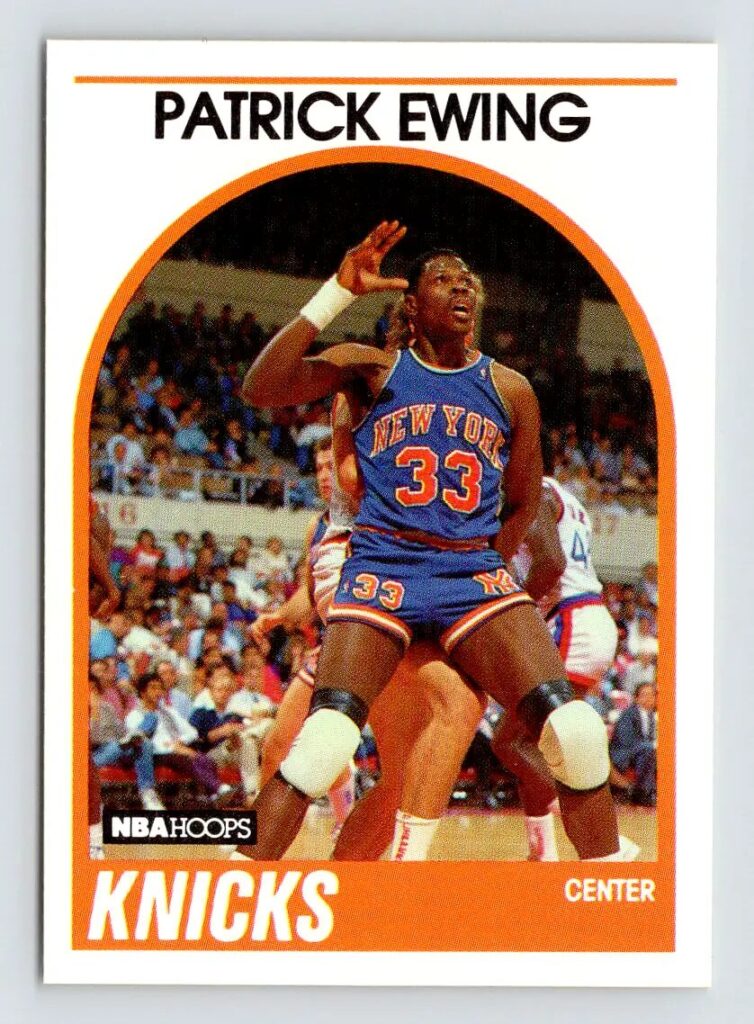 1989 NBA HOOPS Patrick Ewing’s card #120
