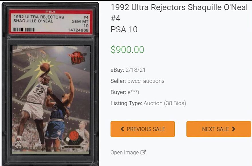 1992 Ultra Projectors Shaquille O'Neal #4