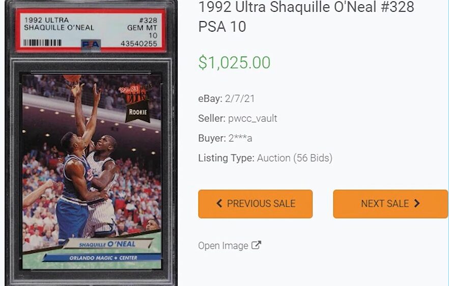 1992 Ultra Shaquille O'Neal #328