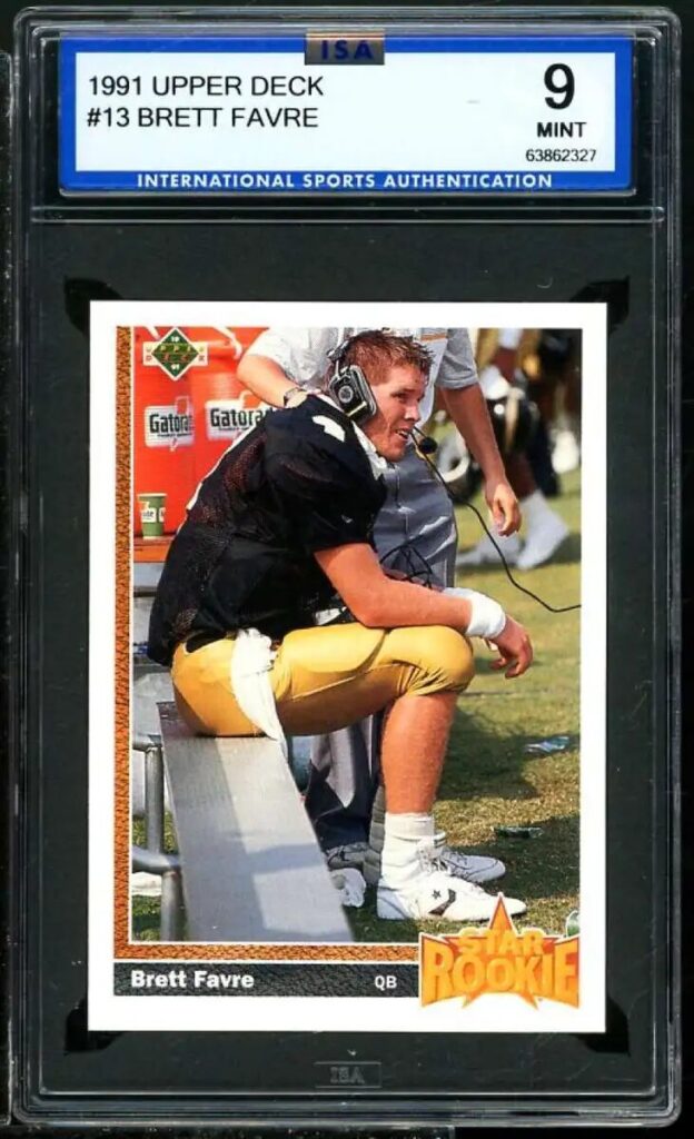 1991 Upper Deck Brett Favre Rookie Card #13